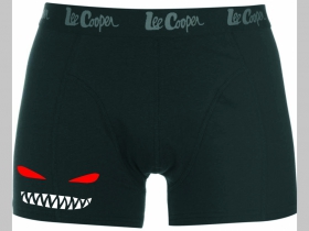 skull smile čierne trenírky BOXER s tlačeným logom, top kvalita 95%bavlna 5%elastan